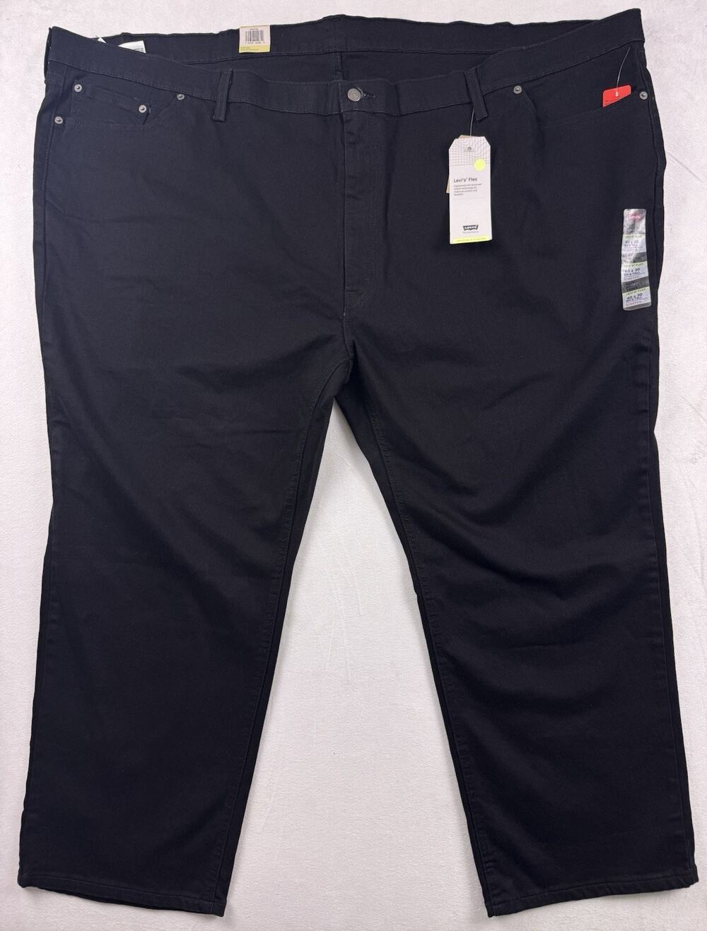 NWT Levi’s 541 Athletic Taper Flex Jeans Men's Big & Tall 60x30 Black Stretch
